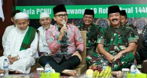 TNI Commander Marshal Hadi Tjahjanto Invites Banyuwangi Ulama to Defend the Country