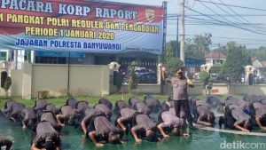 99 Personel Polresta Banyuwangi Naik Pangkat