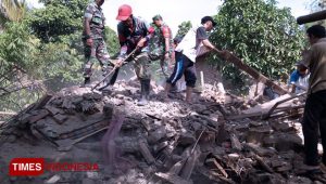 Heavy Rain, Rumah di Banyuwangi Ambruk Rata dengan Tanah