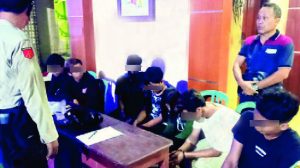 Seven Teenagers Hold Liquor Party