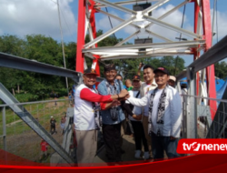 Jembatan Tersambung, Warga Wongsorejo Banyuwangi tak Lagi Sebrangi Sungai saat Beraktivtas atau ke Sekolah