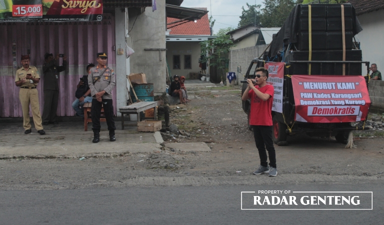 Tolak Pilkades PAW, Nekat Demo Tunggal