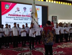 Pelantikan Ketua KONI Banyuwangi, Janji Fokus Pembinaan Atlet