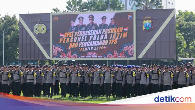 Pesan Kapolda Jatim Saat Berangkatkan 1.013 Personel Amankan Pemilu 2024